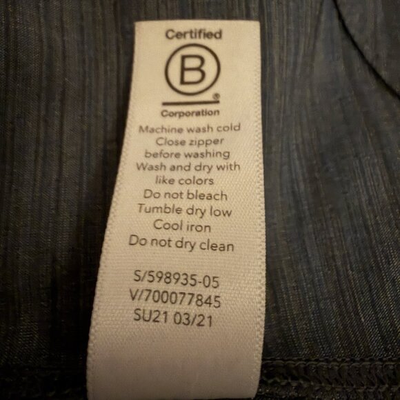 Athleta Racer Running Free Windbreaker Jacket  3X Gray Blue Athleisure Gym - Picture 8 of 8